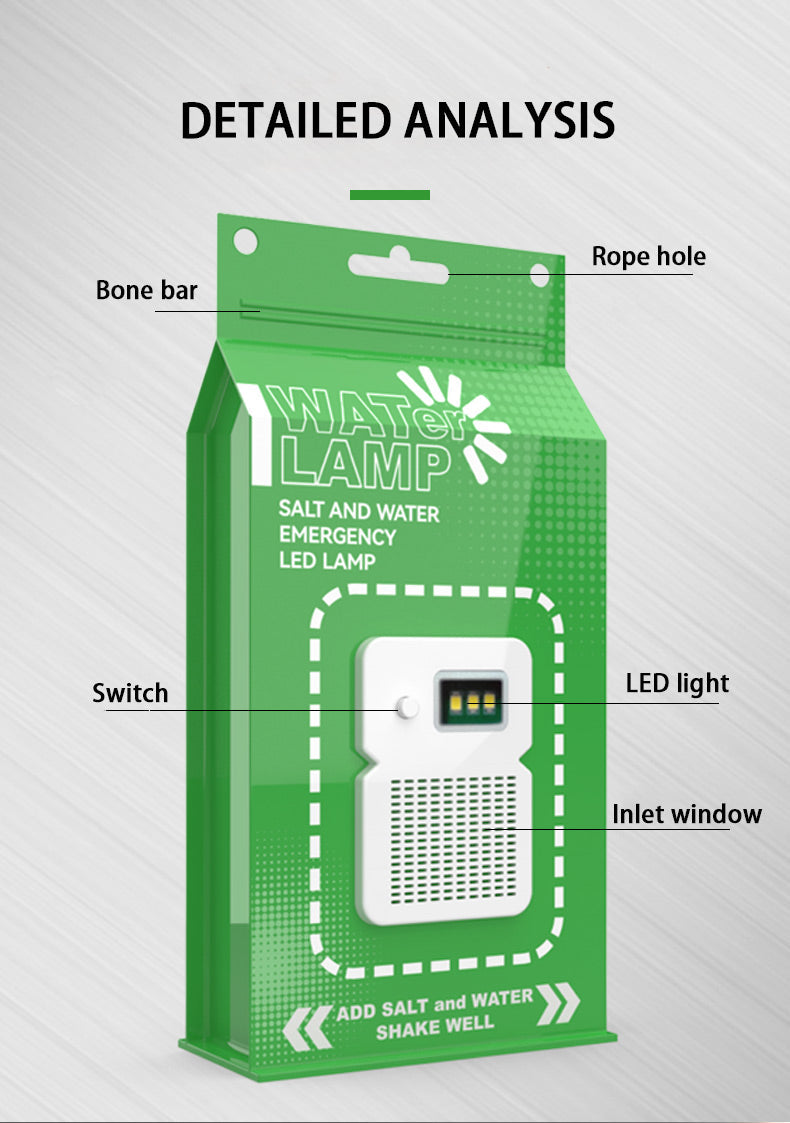 Salt water lampWehometoolSalt water lamp9.90WehometoolSalt-Water Lamp for 72 Hour Kits & Emergency PreparednessSalt-Water Lamp for 72 Hour Kits & Emergency PreparednessWehometool9.90Salt water lamp